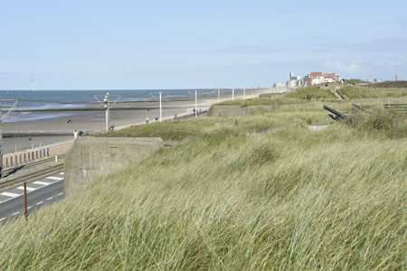 Blick nach Osten ber die Stellung der MKB Tirpitz