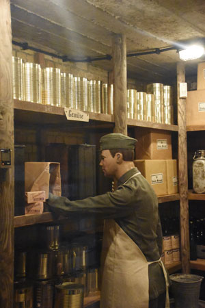 Im Vorratsbunker der Batterie Tirpitz