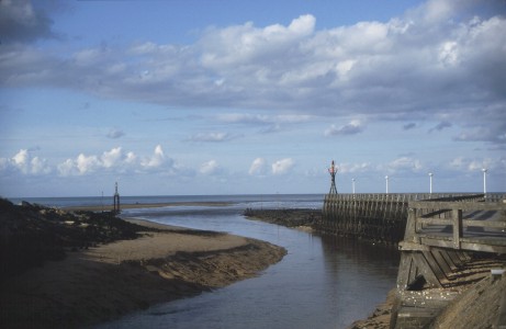 Mndung der Seulles in Courseulles