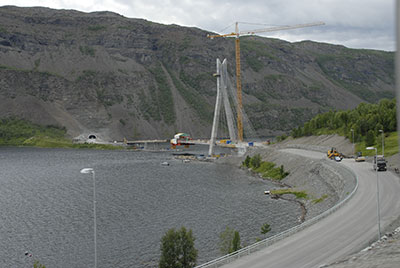 Hier lag die Tirpitz: vor dem Sund des Kfjordbotn