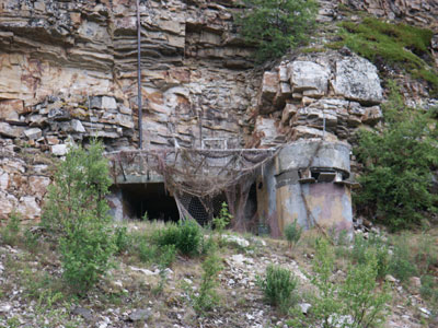 Bergfestung Lakselv West - Zugangsstollen