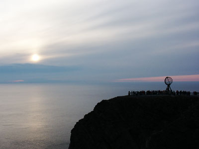 Mitternachtssonne am Nordkapp