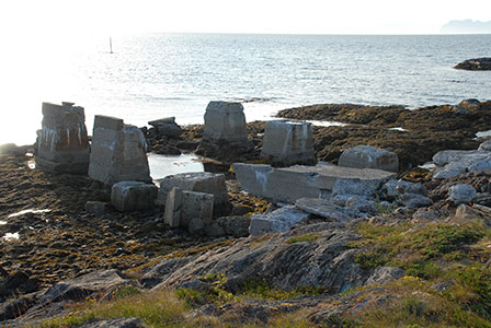 Landepier zum Lschen der Geschtzrohre