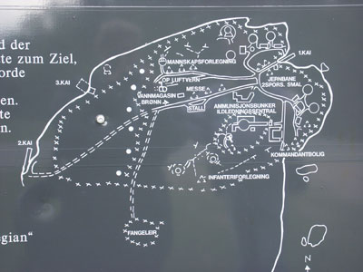 Lageplan der Batterie