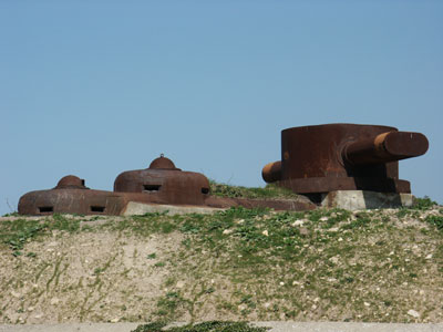 Seezielsule im M 120 des Fort de Talud westlich Lorient (F)