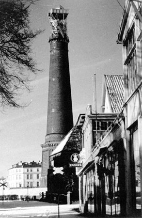 Freya auf dem Neuen Leuchtturm von Borkum